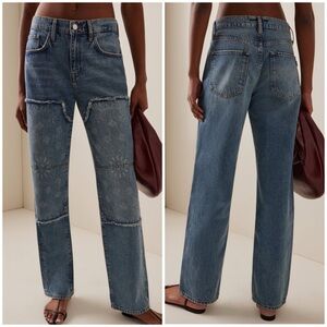 Anthropologie Blue Straight Leg Jeans